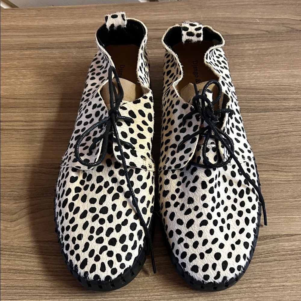 DJANGO & JULIETTE Calf Hair Leather Shoes